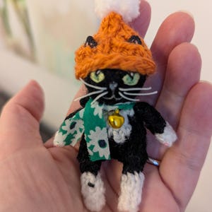 Niedliches gestricktes Katzenmuster mit Bildern - Sofortiger digitaler Download (in den Dateiformaten MS Word und PDF) Bild 5