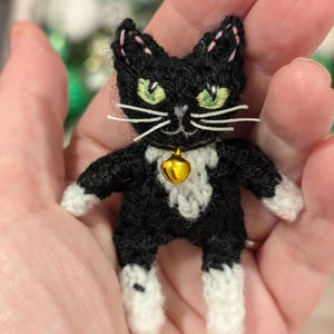 Niedliches gestricktes Katzenmuster mit Bildern - Sofortiger digitaler Download (in den Dateiformaten MS Word und PDF) Bild 11