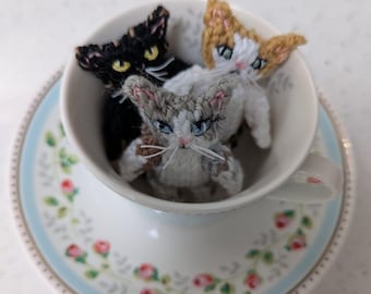 Cute Knitted Cat Pattern With Images - Instant Digital Download (in MS Word and PDF file formats)