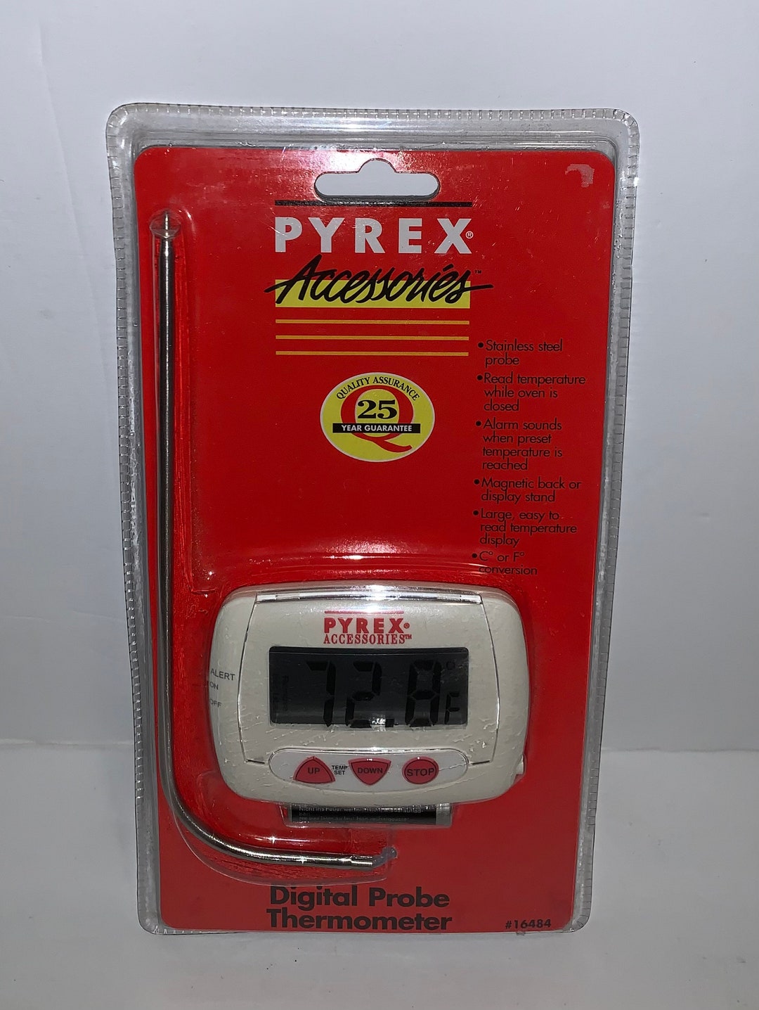 Vintage Pyrex Programmable Digital Probe Meat Thermometer Etsy