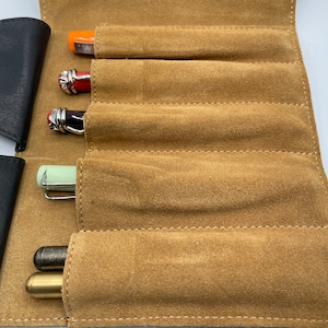 Singular item,Handmade Pen organizer,Pen pouch,Pen holder, Pen case, Pen sleeve, Leather Pen Holder, Leather Pen case,Leather Pen sleeve