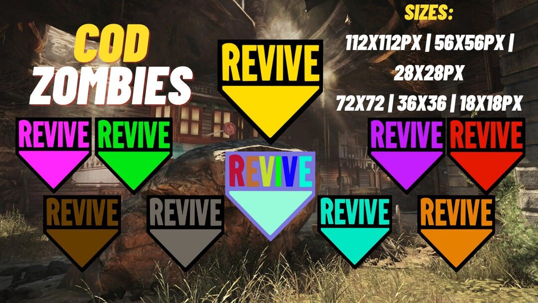 10 COD Zombies Revive Emotes & Badges Etsy