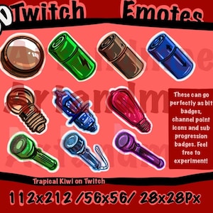 Pacchetto di 10 emote e badge torcia di Dead By Daylight / Ispirato a DBD / Emote di Twitch / Emote di Discord / Pacchetto di emote