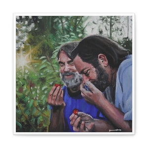 Bill and Frank portrait on canvas ( from HBO's The Last of Us)