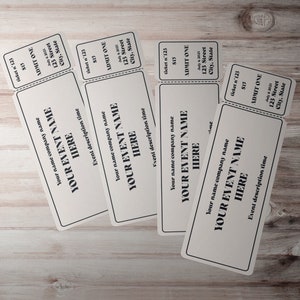 Bearbeitbare Event Ticket Vorlagen DIY Printables für jeden Anlass Überraschungsurlaub Einladungen Anpassbare Event Ticket Sofortiger Download