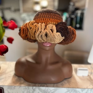 Crochet Ruffle Hat