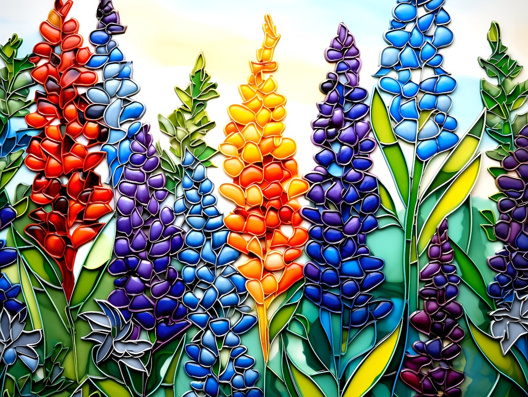 Bluebonnet Tile Backsplash Mikki Senkarik Floral Art Ceramic