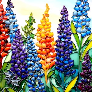 Bluebonnet Tile Backsplash Mikki Senkarik Floral Art Ceramic