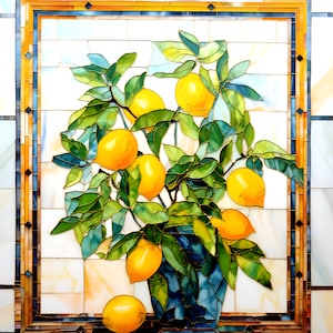 Lemon Tree Ceramic Tile or Mural.