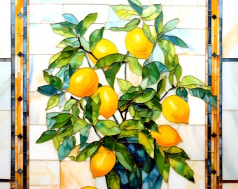 Lemon Tree Ceramic Tile or Mural.