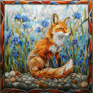 Fox Ceramic Tile or Mural.