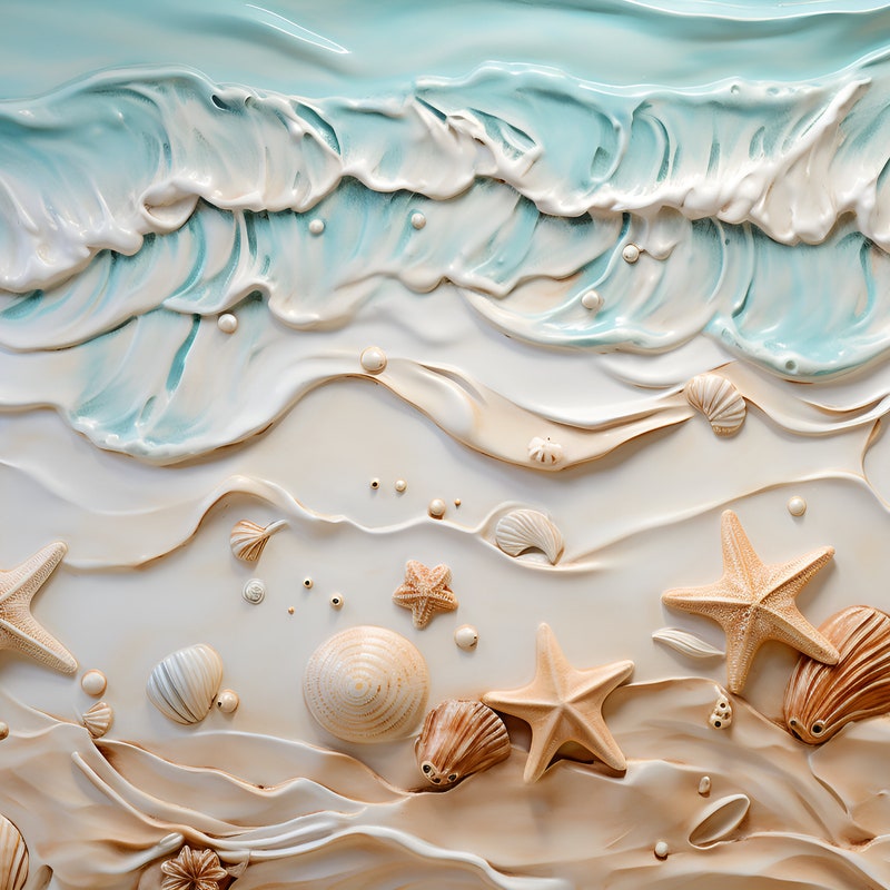 Tile Beach Mural - Etsy