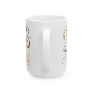 Taza del signo zodiacal Virgo, regalo de astrología, taza de café con horóscopo imagen 8