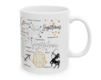 Taza del signo zodiacal Sagitario: Regalo de cumpleaños para noviembre/diciembre