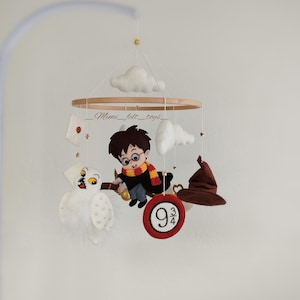 Baby Mobile Wizard School Nursery Decor