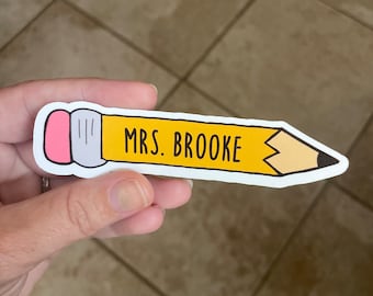 Pegatina de lápiz personalizada