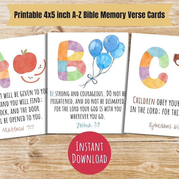 Bible Memory Verse for Preschoolers - Etsy