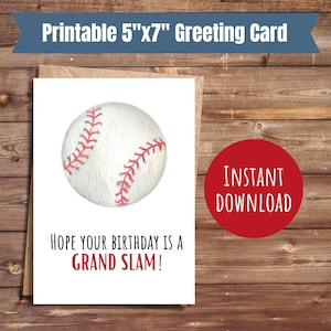 Honkbal verjaardagskaart afdrukbare sport verjaardagskaart honkbal minnaar cadeau sportliefhebber kaart bday cadeau voor hem honkbal verjaardagsfeestje cadeau