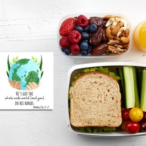 Lunch box note cards printable christian lunch notes for kid scripture notes for lunch positive school notes watercolor bible verse cards image 8