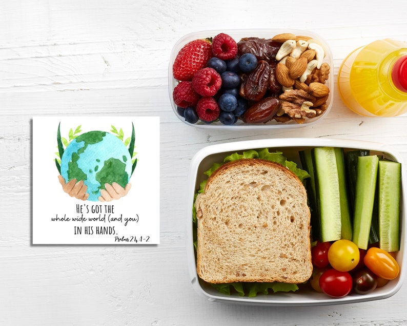 Lunch box note cards printable christian lunch notes for kid scripture notes for lunch positive school notes watercolor bible verse cards image 8