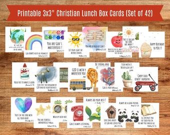 Lunch box note cards printable christian lunch notes for kid scripture notes for lunch positive school notes watercolor bible verse cards