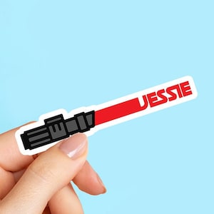Custom Name Stickers, Name Decal, Name Stickers, Personalized Name Sticker, Lightsaber name