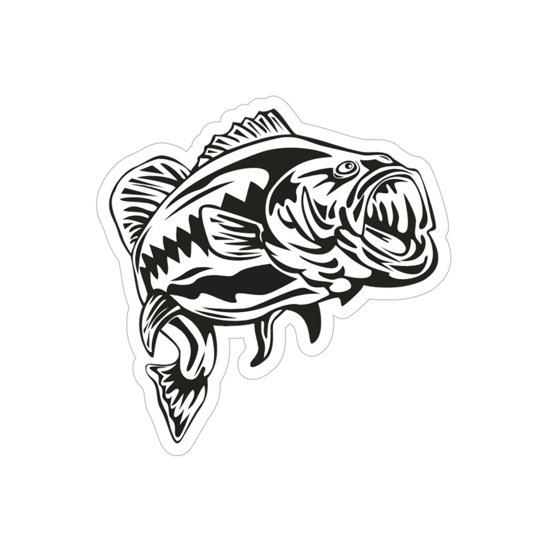 Largemouth Bass Fishing Decal. Indoor/outdoor Use. Multiple Etsy