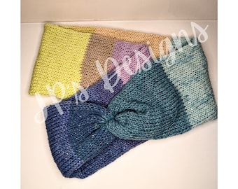 Spring Blooms Infinity Scarf Knitting Machine Pattern