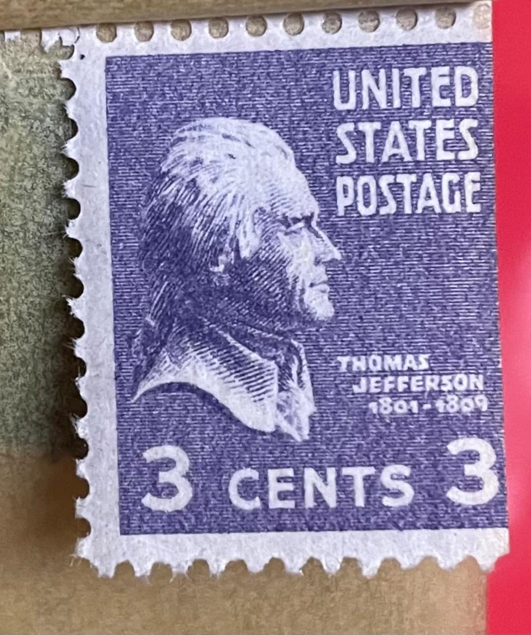 1938 Thomas Jefferson 3 Cent U.S. Postage Stamp Scott Etsy 1938 Thomas Jefferson 3 Cent U.S. Postage Stamp Scott Etsy