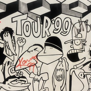 SIGNED Consolidated Skateboards Tour Poster 1999 Moish Brenman artwork image 5