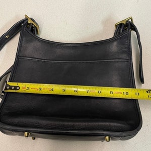 Vintage 90s Coach Blue Handbag Mode 9966 leather shoulder bag purse image 8