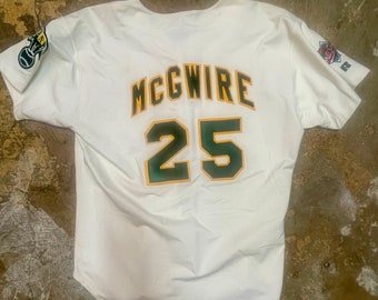 Authentic Oakland Athletics Mark McGwire #25 Jersey Russell vintage 90s 48 L