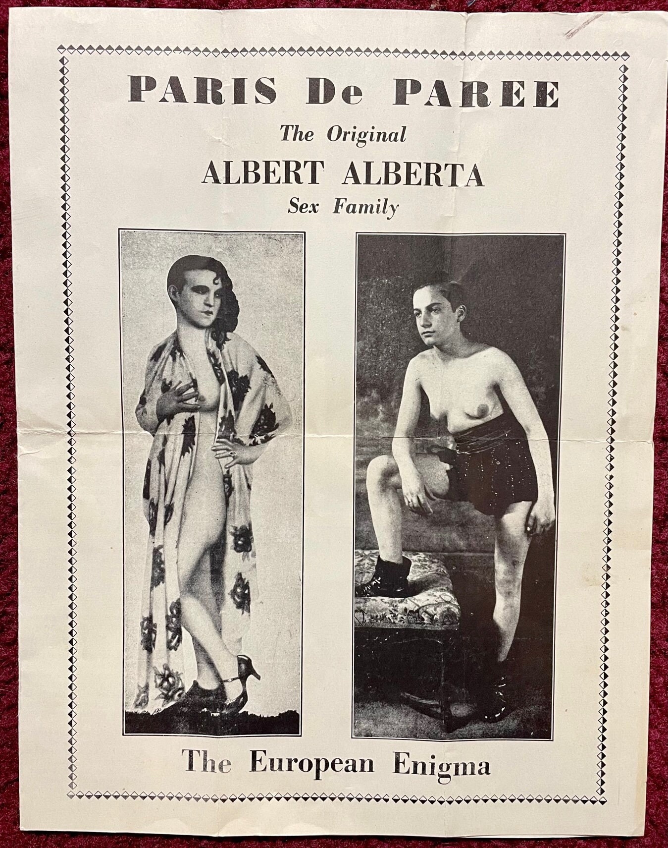 The Original Albert Alberta Sex Family Vintage Program Trans