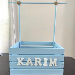 Baby Box Gift: Custom Baby Rack Crate, Baby Crate, Baby Crate Closet, Baby Closet, Baby Closet Box, Baby Shower Gifts, Baby Shower, Baby