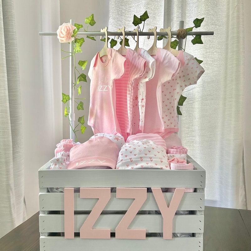 Baby Cloth Rack Present Baby Shower Basket Clothing Rack - Etsy
