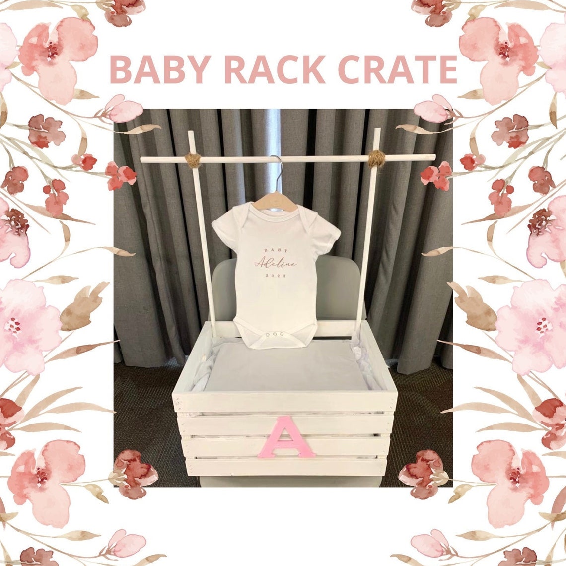 Baby Gift Custom Baby Rack Crate Baby Crate Baby Crate Etsy