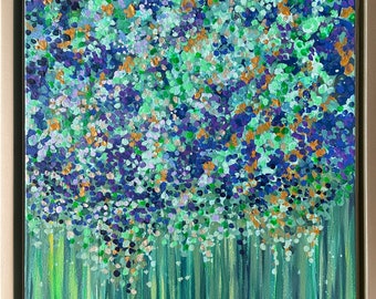 Original pointillistisk akrylmålning | 23,6 x 15,7 Spring Grove Art