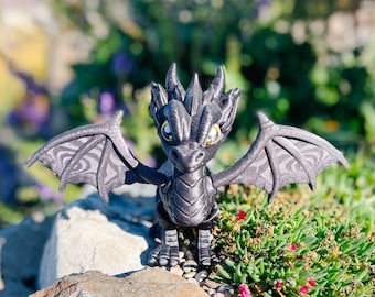 バレンタインドラゴン：関節式マルチカラーハートドラゴン - Etsy 日本