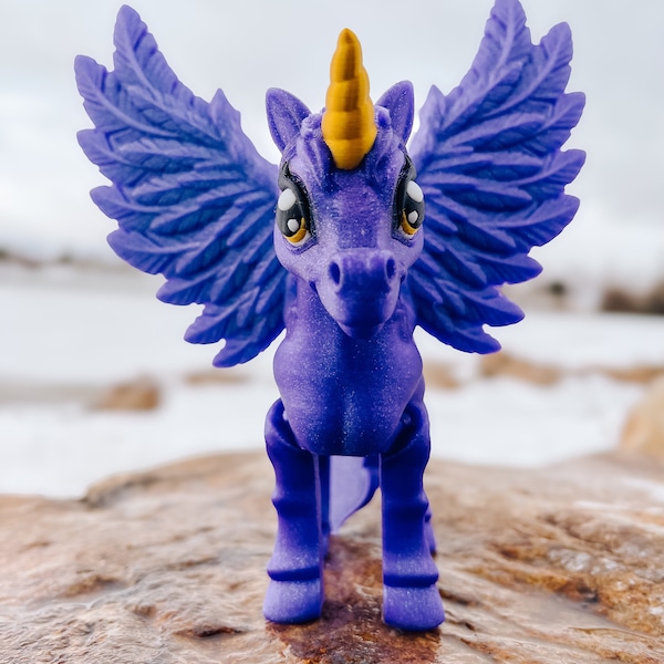 Unicorn Pegasus with Multicolor eyes | Jelly Jubilee Replica | Jelly Jubilee | Unicorn | Pegasus | Crescent City Unicorn