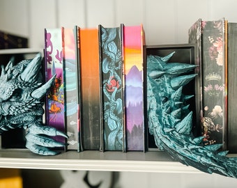 Dragon Book Nook Set: Fantasy Bookshelf Decor