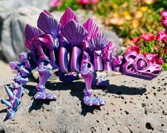 Stegosaurus Skeleton Toy: Articulated Dinosaur Model