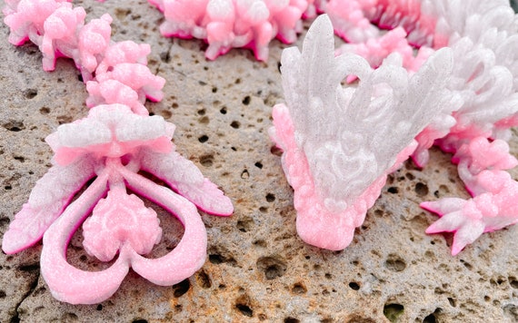 Valentine Dragon: Articulated Multicolor Heart Dragon - Etsy