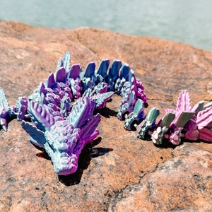 Multicolor Axolotl Dragon: Articulated, Posable