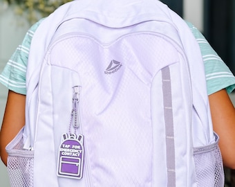 Mochila infantil con información de contacto NFC Etiqueta: Charm de seguridad personalizado
