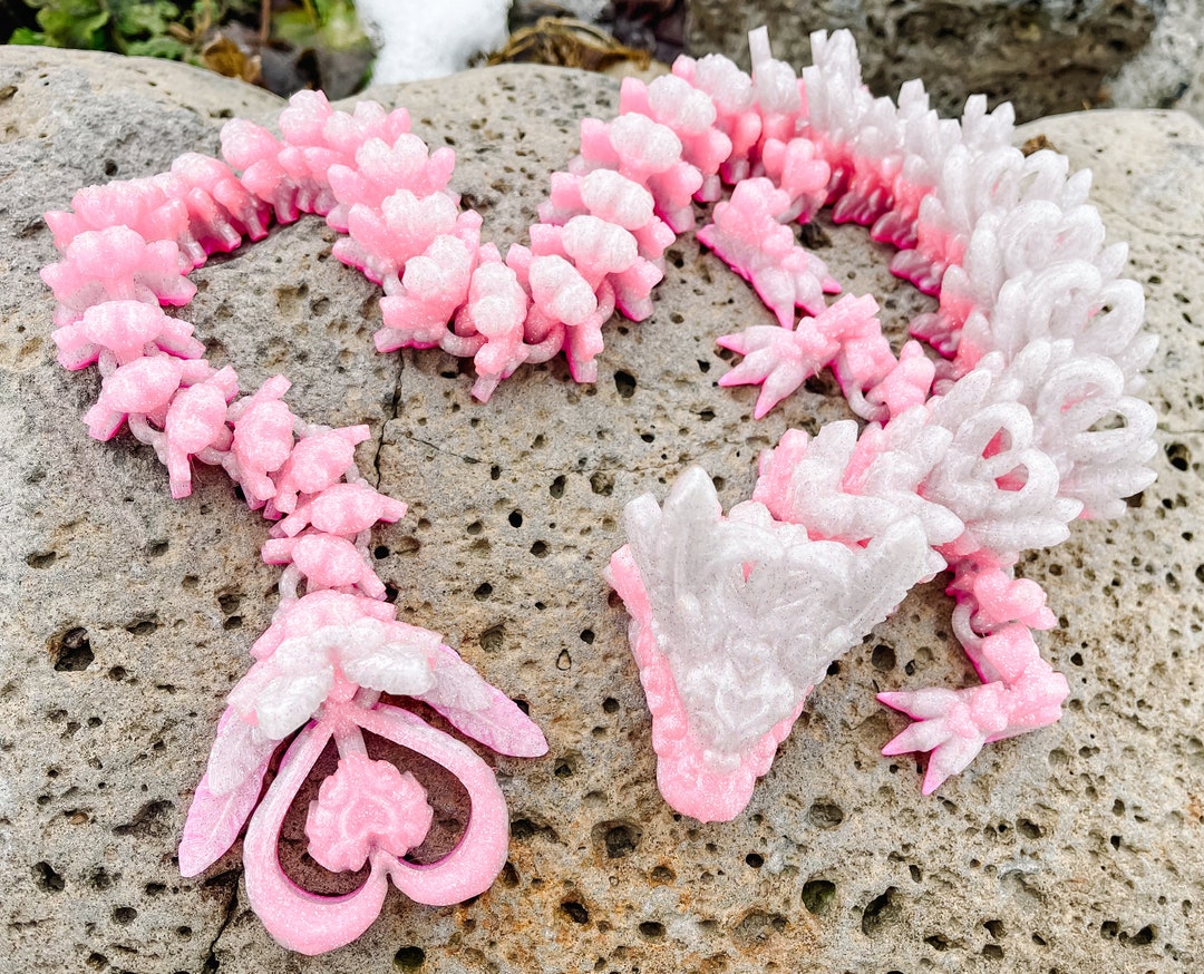 Valentine Dragon: Articulated Multicolor Heart Dragon - Etsy