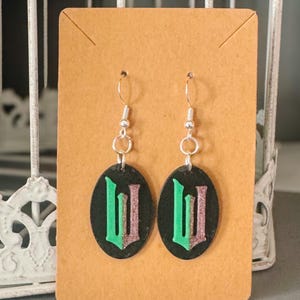 Wicked Inspired Earrings: Lightweight Plastic