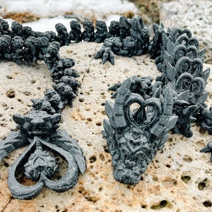 Dark Heart Dragon: 3D Printed Articulated Dragon