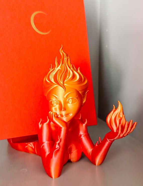 Fire Sprite Book Holder: Crescent City Inspired Book Stand - Etsy