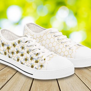 Bee Inspired Clothing::スニーカー:US8[RESALE] HONEYCOMB BEE SNEAKERS - FREE SHIPPING WORLDWIDE – Sock and Shoe