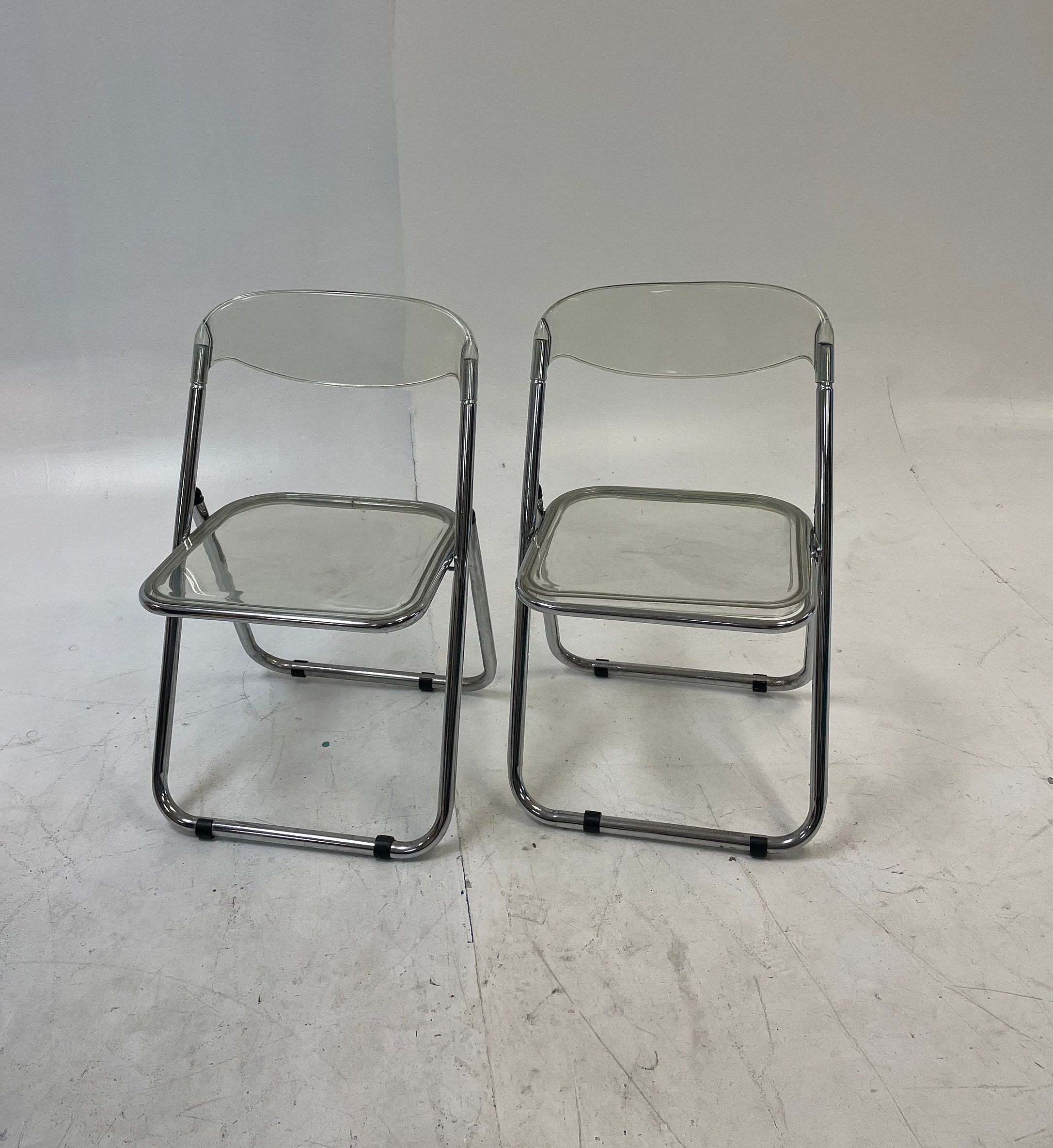 Vintage lucite folding chairs sale